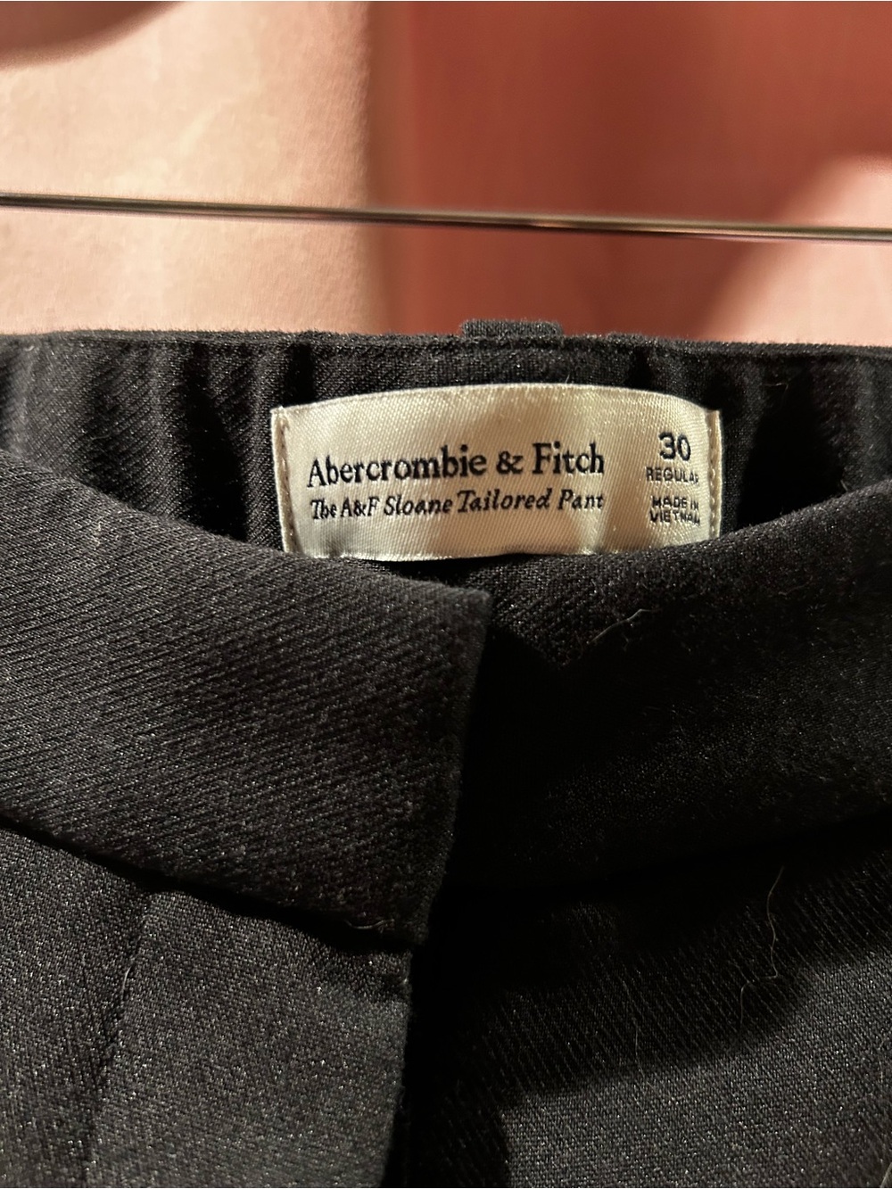 Abercrombie & Fitch Black Sloane Tailored Trousers